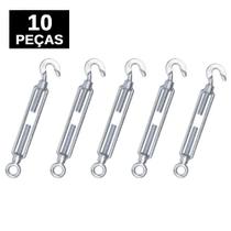 Kit 10 Esticador para Cabos de Aço Cordoalhas Cerca Esticar Tensionar 1/2 Polegadas (12,7mm)