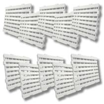 Kit 10 Estrado Palete Pallet Plástico Piso 50x50x2,5cm Reforçado Modular Branco