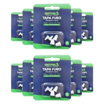 Kit 10 estrela tapa furo parafuso pvc com 05 peças branco