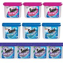 Kit 10 evita mofo bolor guarda roupa sanol original 100g desumidificador armario closet tira umidade