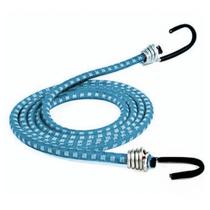 Kit 10 Extensor Corda Elástica Azul Bagageiro Moto 1 Metro