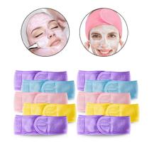 Kit 10 Faixa de Cabelo Atoalhada Skincare Lash Estética Spa Cuidados com a Pele Profissional Esteticista