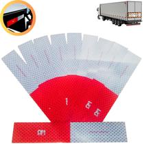 Kit 10 faixa refletiva lateral direito caminhão/onibus/van