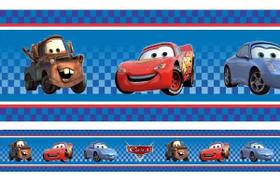 Kit 10 Faixas Adesivo Papel Parede Infantil Carros Mcqueen Kit 10 Faixas Adesivo Papel Parede Infantil Carros Mcqueen