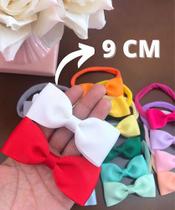 Kit 10 Faixinha De Bebê Laço Médio Confort