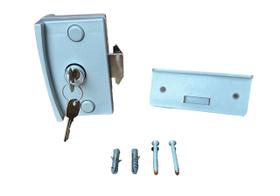 Kit 10 Fechadura 3530 com Contra Fechadura 3206 para Porta de Vidro de Correr Vidro Alvenaria Polímero com Pintura Eletrostática Kit 10 Fechadura 3530 com Contra Fechadura 3206 para Porta de Vidro de Correr Vidro Alvenaria Polímero com Pintura Eletrostática