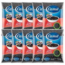 Kit 10 Feijão Preto Camil Tipo 1 Pacote 1kg