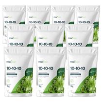 Kit 10 Fertilizante Forth Maxgreen 10-10-10 para Jardim 1kg