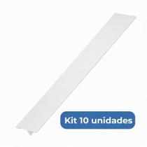 Kit 10 Filetes Pretos Perfil T Para Soleira 1M Em Aço Inox Kit 10 Filetes Pretos Perfil T Para Soleira 1M Em Aço Inox
