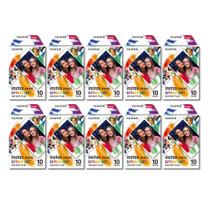 Kit 10 Filmes Instantâneo Fujifilm Instax Mini Spray Art - 10 Poses Cada