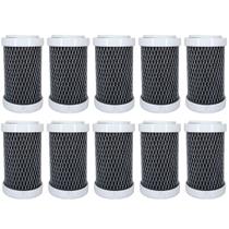 Kit 10 Filtro Refil Carbon Block Aquablock 5 Carvão Aquaplus