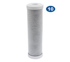 Kit 10 Filtros 9 Polegadas 3/4 De Encaixe - Carbon Block Kit 10 Filtros 9 Polegadas 3/4 De Encaixe - Carbon Block