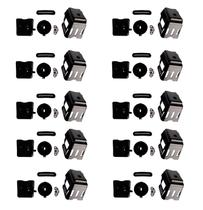 Kit 10 Filtros Ar Completo Roçadeira Importada 33cc 52cc