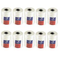Kit 10 Fio Encala Torcido Branco Rolo 200gr Várias Bitolas Para Pesca Profissional Rede Tralha Tarrafa