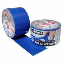 Kit 10 Fita Adesiva Silver Tape Alta Fixação 48MmX5M Azul Kit 10 Fita Adesiva Silver Tape Alta Fixação 48MmX5M Azul