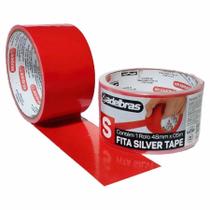 Kit 10 Fita Adesiva Silver Tape Alta Fixação 48MmX5M Red Kit 10 Fita Adesiva Silver Tape Alta Fixação 48MmX5M Red