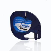 Kit 10 Fita Aplicável Dymo Letratag Plastica Branca 91201 Kit 10 Fita Aplicável Dymo Letratag Plastica Branca 91201