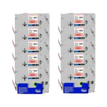 Kit 10 Fita Compatível Brother Tze-441 Vermelha 18mm Kit 10 Fita Compatível Brother Tze-441 Vermelha 18mm