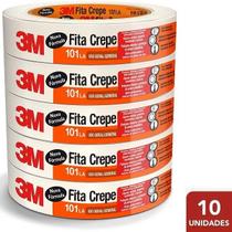 Kit 10 Fita Crepe 18MM X 50M 3M 101LA Kit 10 Fita Crepe 18MM X 50M 3M 101LA