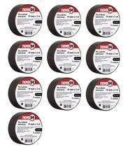 Kit 10 fita isolante 19mmx05m preta 954 Kit 10 fita isolante 19mmx05m preta 954