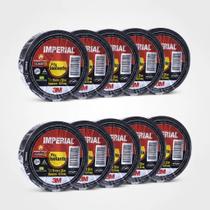 Kit 10 Fita Isolante 3m Adesiva Imperial 18mm x 20 Metros