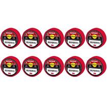 Kit 10 Fita Isolante 3M Imperial 18MM X 20M Vermelha Kit 10 Fita Isolante 3M Imperial 18MM X 20M Vermelha