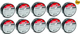 Kit 10 Fita Isolante Antichama 19Mmx10M Preta Nove54 Kit 10 Fita Isolante Antichama 19Mmx10M Preta Nove54