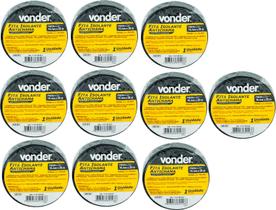 Kit 10 Fita Isolante Antichama 19Mmx20M Preta Vonder Kit 10 Fita Isolante Antichama 19Mmx20M Preta Vonder