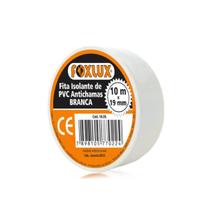Kit 10 Fita Isolante Antichamas Branca 19mm x 10m - Foxlux Kit 10 Fita Isolante Antichamas Branca 19mm x 10m - Foxlux