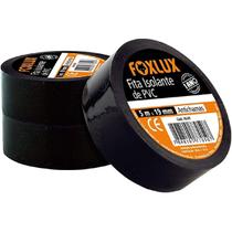 Kit 10 Fita Isolante Foxlux PVC Antichamas Alta Aderência e Isolamento até 600V Kit 10 Fita Isolante Foxlux PVC Antichamas Alta Aderência e Isolamento até 600V