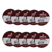 Kit 10 fita isolante marrom 19mm x 20mt sibratec Kit 10 fita isolante marrom 19mm x 20mt sibratec