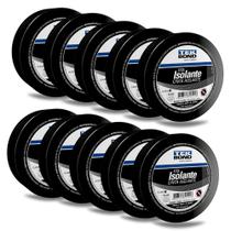 Kit 10 Fita Isolante Preta 19mmx20m Uso Geral Tekbond