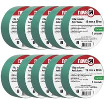 Kit 10 fita isololante 19mmx10m verde 954 Kit 10 fita isololante 19mmx10m verde 954