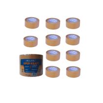 Kit 10 Fita Kraft Crepada Delfix Super Kraft 45mm X 50m