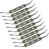 Kit 10 Fita Led Para Placa Bau Fita 3 Leds Universal 12v Kit 10 Fita Led Para Placa Bau Fita 3 Leds Universal 12v