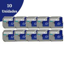 Kit 10 Fitas Compatíveis P/ Rotuladora Brother M231 M-K231 Pt 70 80 90 12mm