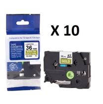 Kit 10 Fitas Compatível Brother Tze-165 Incolor 36Mm Kit 10 Fitas Compatível Brother Tze-165 Incolor 36Mm