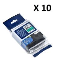 Kit 10 Fitas Compatível Brother Tze-751 Verde 24Mm Kit 10 Fitas Compatível Brother Tze-751 Verde 24Mm