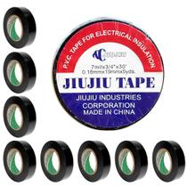 Kit 10 Fitas Isolante Chicote Automotivo Anti-Chama 5m Preta Kit 10 Fitas Isolante Chicote Automotivo Anti-Chama 5m Preta