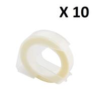 Kit 10 Fitas Vinil Compatível Dymo Manual 3D125 Incolor 9mm Kit 10 Fitas Vinil Compatível Dymo Manual 3D125 Incolor 9mm