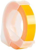 Kit 10 Fitas Vinil Compatível Dymo Manual 3D625 Amarelo 9Mm