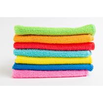 Kit 10 Flanela Microfibra Limpa Vidro Pia Pano Multiuso Kit 10 Flanela Microfibra Limpa Vidro Pia Pano Multiuso