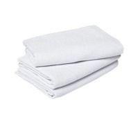 Kit 10 Flanela para Limpeza Algodão Tamanho Grande Branca ou Laranja Kit 10 Flanela para Limpeza Algodão Tamanho Grande Branca ou Laranja