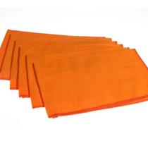 Kit 10 Flanelas Limpeza Laranja