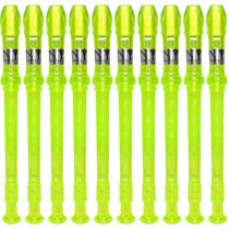 Kit 10 Flautas Doce Germânica Verde Translucida FL 20G G NY Kit 10 Flautas Doce Germânica Verde Translucida FL 20G G NY