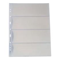 Kit 10 Folhas 4 Espaços Para Cédulas 32X24Cm Kit 10 Folhas 4 Espaços Para Cédulas 32X24Cm