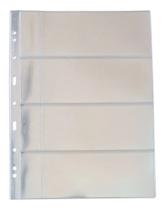 Kit 10 Folhas Cédulas Acetato 4 Div 32x24cm com porta etiquetas