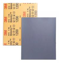 KIT 10 FOLHAS LIXA DÁGUA POLIMENTO 3M 225mmX275mm GRÃO 1200