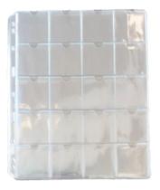 Kit 10 Folhas Para 20 Moedas Bolsos Sem Abas 28X23Cm