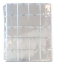 Kit 10 Folhas para 20 Moedas Bolsos Sem Abas 28x23cm